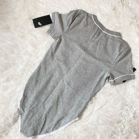 Nike Heather Gray Logo Bodysuit with White Accents - Picture 4 of 5